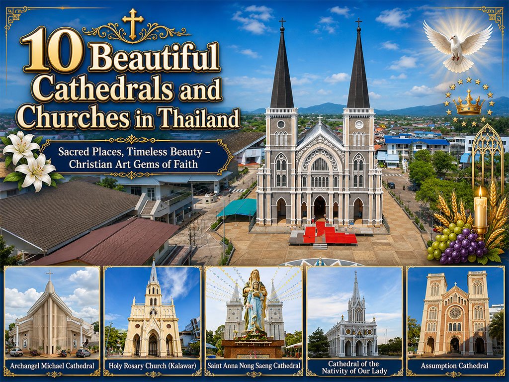 10 Katedral dan Gereja Indah di Thailand