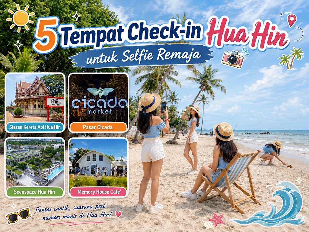 5 Spot Check-in Hua Hin Bergaya Remaja untuk Selfi